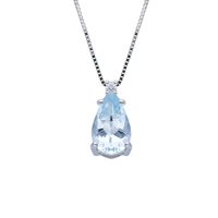 Necklace Babila Milano Woman Colore in White Gold Acquamarina 190810